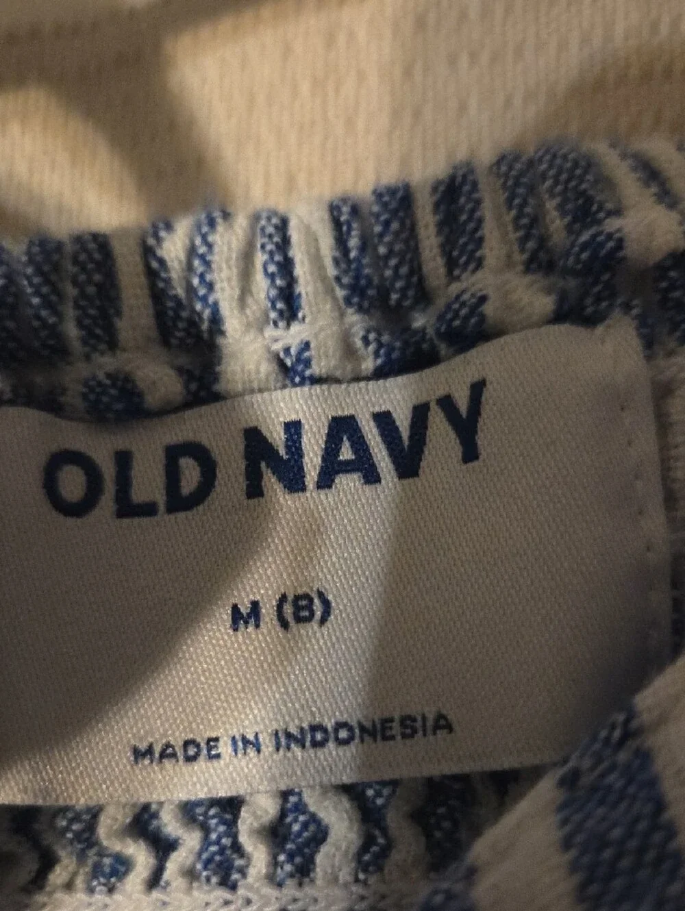 Old Navy Blue and White Striped Girls' Romper